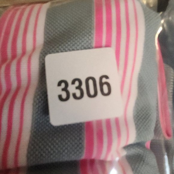 Nike Golf Tour Performance Dri Fit Polo Shirt Size 2XL Men Pink Striped Athletic - Picture 9 of 9